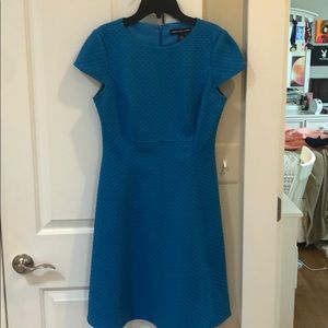 Blue A-line dress